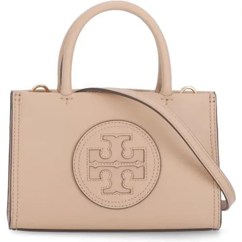 Eco-Leder Einkaufstasche mit Doppel-T-Logo , Damen, Größe: ONE Size - TORY BURCH - Modalova