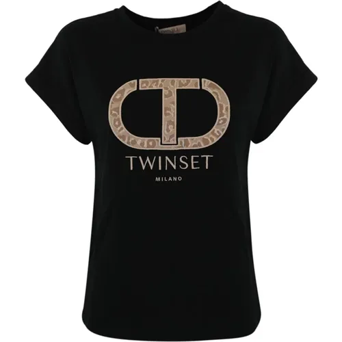T-Shirts , Damen, Größe: M - Twinset - Modalova