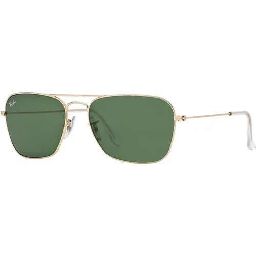 Caravan Grün Transparent Sonnenbrille , Herren, Größe: 58 MM - Ray-Ban - Modalova