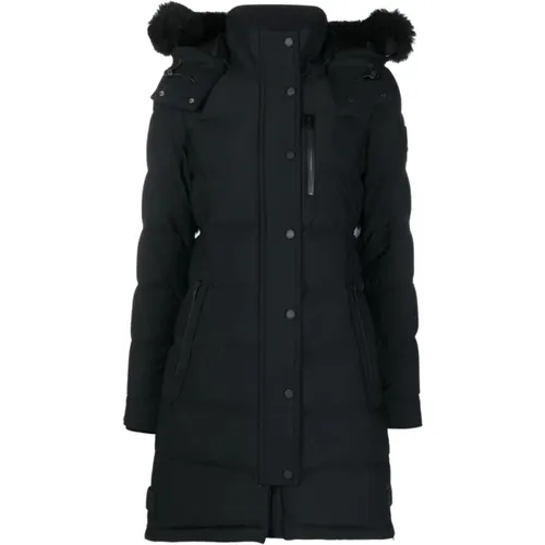 Hooded Parka Coat , female, Sizes: M - Moose Knuckles - Modalova