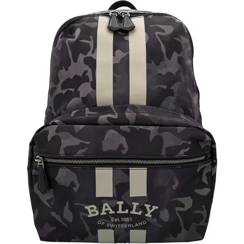 Logo Nylon Backpack , male, Sizes: ONE SIZE - Bally - Modalova