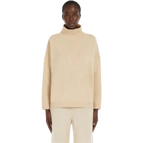 Weicher Wollpullover mit hohem Kragen , Damen, Größe: S - Max Mara Weekend - Modalova