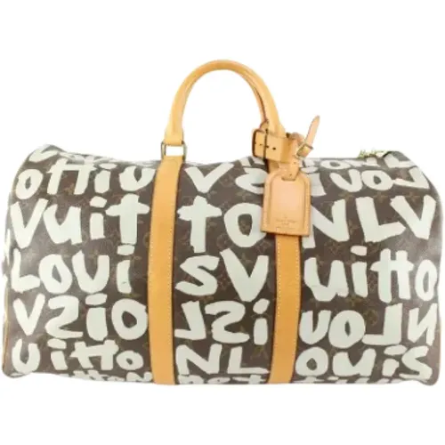 Luxurious Leather Weekend Bag , female, Sizes: ONE SIZE - Louis Vuitton Vintage - Modalova