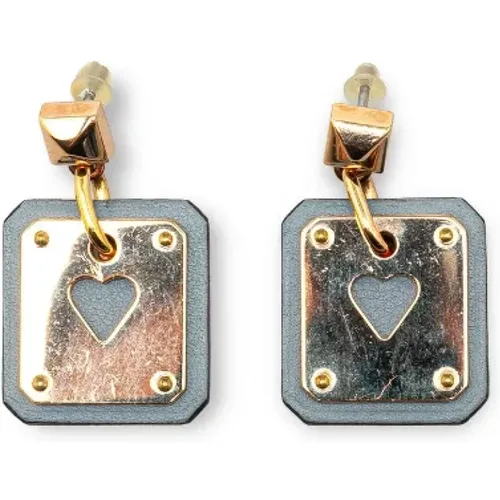 Pre-owned Metal earrings , female, Sizes: ONE SIZE - Hermès Vintage - Modalova