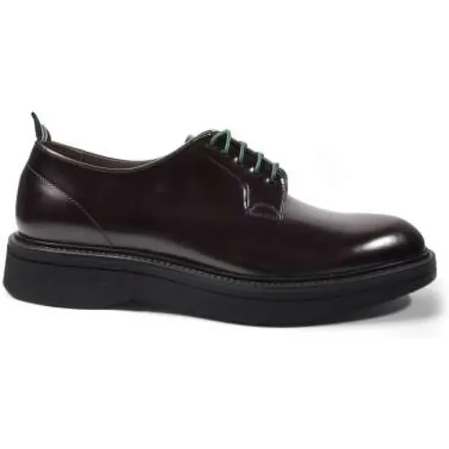 Italian Leather Derby Shoes , male, Sizes: 7 UK, 9 UK, 6 UK - Green George - Modalova
