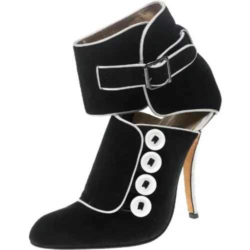 Pre-owned Wildleder boots , Damen, Größe: 35 1/2 EU - Manolo Blahnik Pre-owned - Modalova