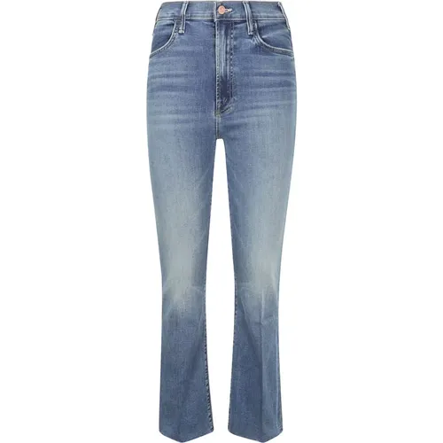 Edgy Frayed Ankle Flared Jeans - Mother - Modalova