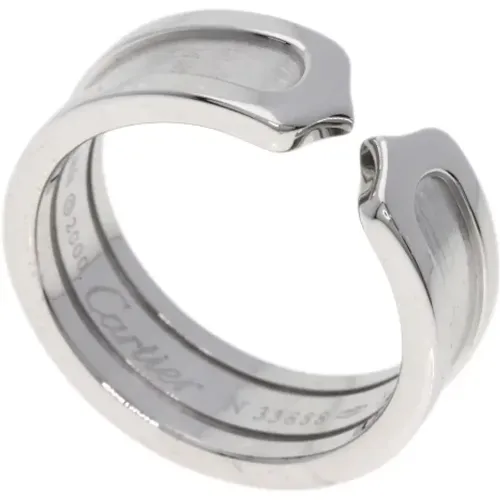 Pre-owned White Gold rings , female, Sizes: ONE SIZE - Cartier Vintage - Modalova