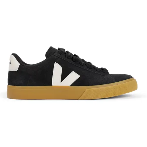 Mutige Wildleder Schwarze Sneakers , Herren, Größe: 41 EU - Veja - Modalova