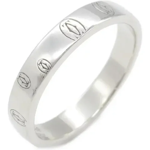 Pre-owned White Gold rings , female, Sizes: ONE SIZE - Cartier Vintage - Modalova