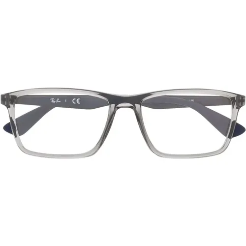 Graue Opche Brille für den täglichen Gebrauch , Damen, Größe: 55 MM - Ray-Ban - Modalova