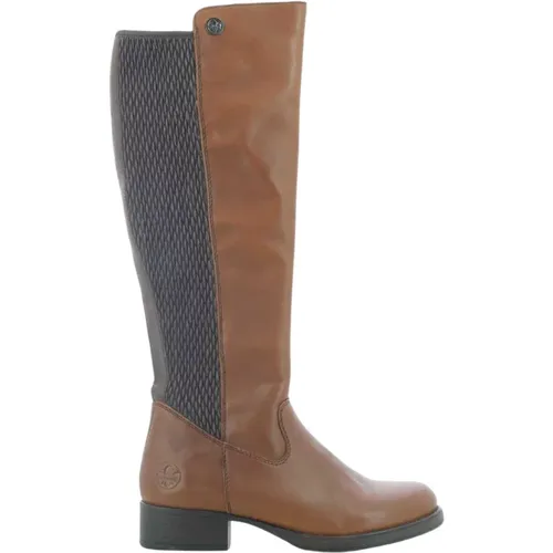 Damen Cognac Hohe Stiefel Z9591 , Damen, Größe: 39 EU - Rieker - Modalova