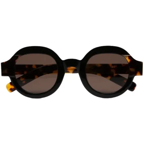 Round Sunglasses with Unique Design , unisex, Sizes: ONE SIZE - Kaleos - Modalova