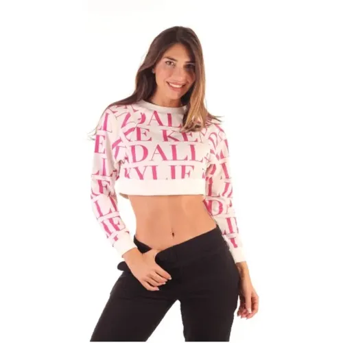 Kurzer Sweatshirt für Frauen , Damen, Größe: M - Kendall + Kylie - Modalova