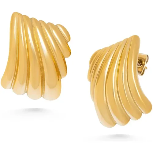 Womens Geometric Wing Earrings - Nialaya - Modalova