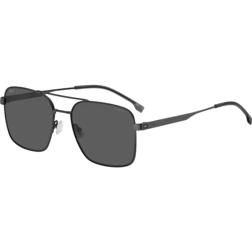 Stylish Sunglasses in Ruthenium/Grey , male, Sizes: 58 MM - Hugo Boss - Modalova