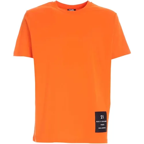 T-Shirts , Herren, Größe: M - Karl Lagerfeld - Modalova