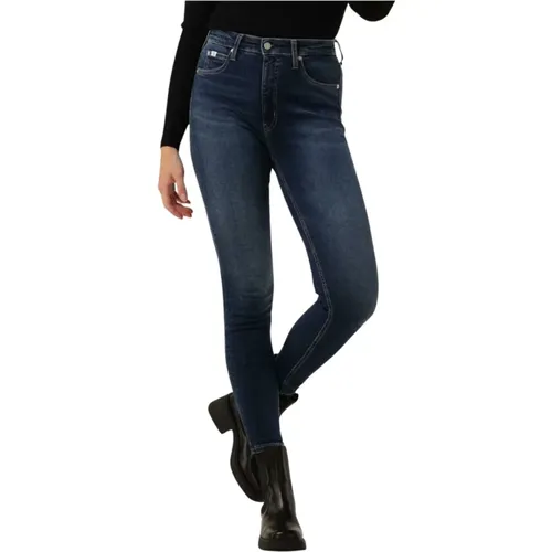 High Rise Super Skinny Ankle Jeans - Calvin Klein - Modalova