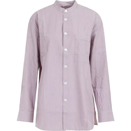 Mauve Stripes Cotton Shirt , female, Sizes: S - Birkenstock - Modalova