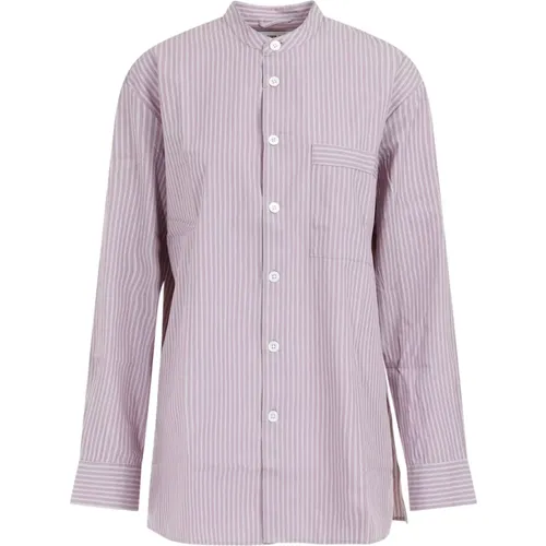 Mauve Stripes Cotton Shirt , female, Sizes: XS, S - Birkenstock - Modalova