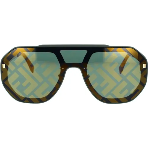 Contemporary Shield Sunglasses Fe40006U 32Q , male, Sizes: ONE SIZE - Fendi - Modalova