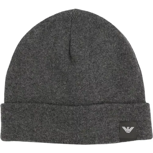 Viscose Wool Blend Armani Hat , male, Sizes: L, M - Emporio Armani - Modalova