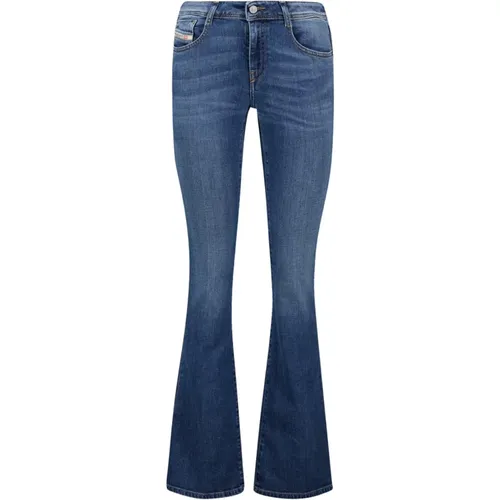 Bootcut Blaue Waschjeans 2025 Kollektion , Damen, Größe: W26 L30 - Diesel - Modalova