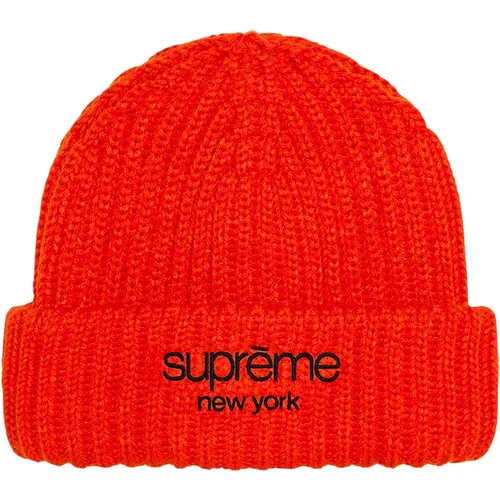 Ribbed Beanie Burnt Limited Edition , unisex, Sizes: ONE SIZE - Supreme - Modalova