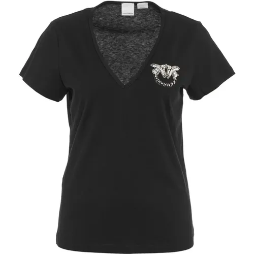 T-Shirts Polos for Women , female, Sizes: S, L, M, XS, XL - pinko - Modalova