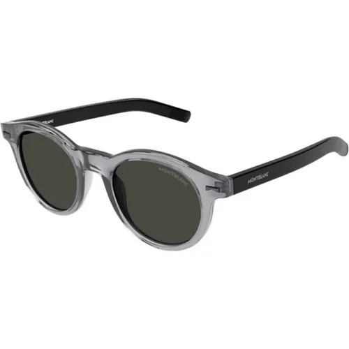 Grey Sophisticated Sunglasses for Women , female, Sizes: 49 MM - Montblanc - Modalova