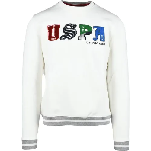 Baumwollmischung Sweatshirt , Herren, Größe: S - U.S. Polo Assn. - Modalova