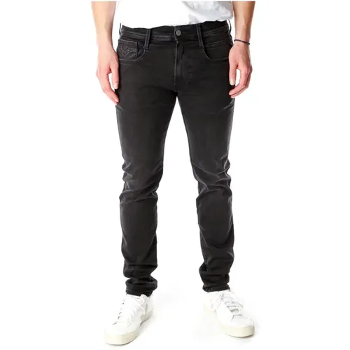 Anbass Slim Fit Jeans , Herren, Größe: W32 L34 - Replay - Modalova