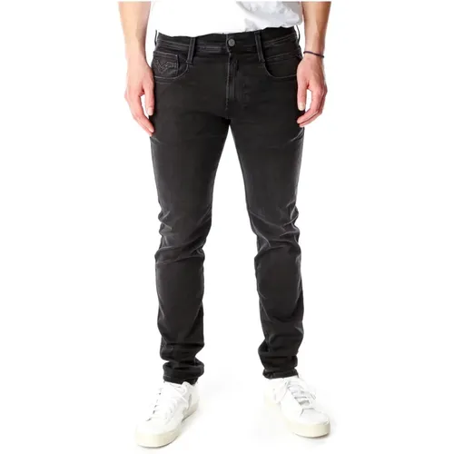 Anbass Slim Fit Jeans , Herren, Größe: W33 L34 - Replay - Modalova