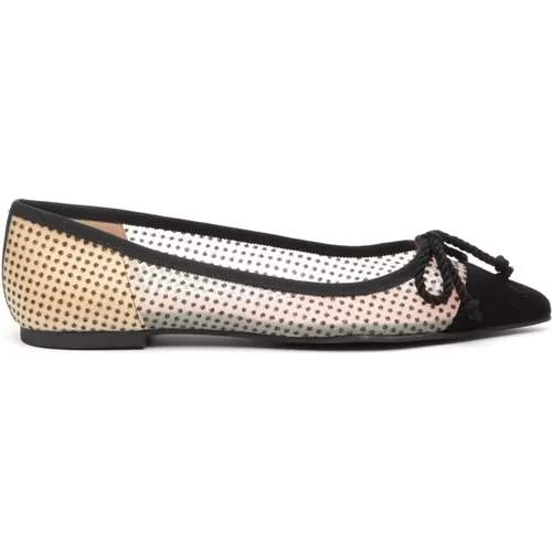 Transparent Polka Dot Ballerina Shoes , female, Sizes: 5 UK, 4 UK - Pretty Ballerinas - Modalova