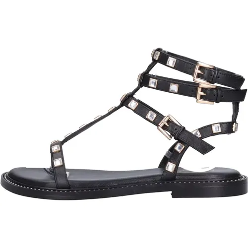 Sandalen Schwarz , Damen, Größe: 37 EU - Emanuelle Vee - Modalova