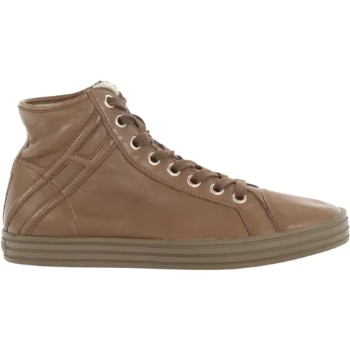 Stylish Leather Sneakers for Men , male, Sizes: 6 1/2 UK - Hogan - Modalova