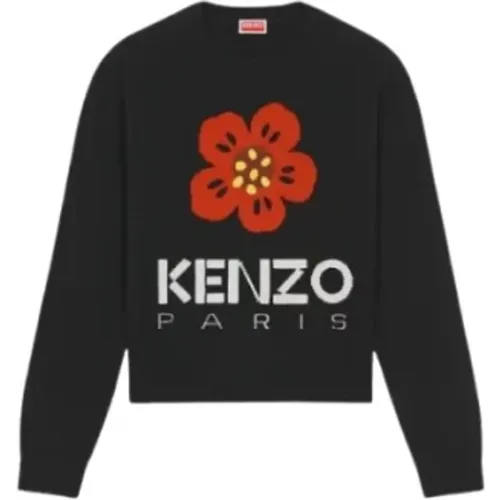 Boke Flower Long Sleeve Sweater , female, Sizes: M, S - Kenzo - Modalova