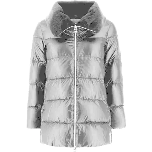 A-Form Nylon Ultralight Pelzjacke , Damen, Größe: S - Herno - Modalova