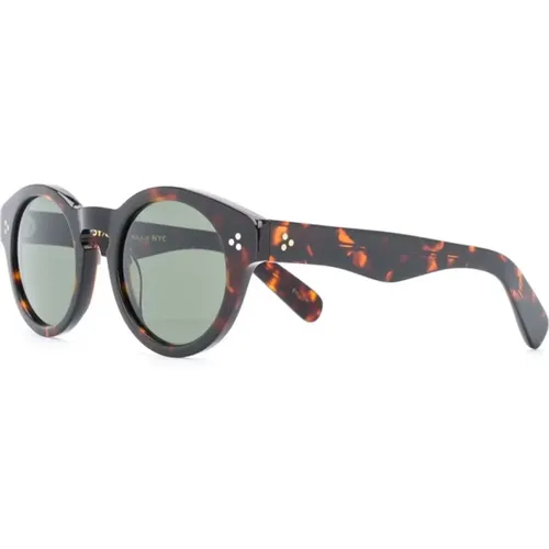 Grunya SUN Tortoise Sunglasses , female, Sizes: 47 MM - Moscot - Modalova