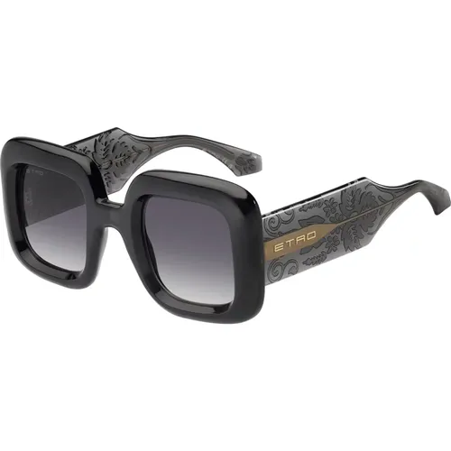 Grau Shaded Sonnenbrille , Damen, Größe: 48 MM - ETRO - Modalova