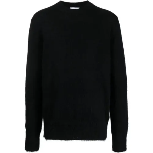 Mohair Arrow Knit Pullover , male, Sizes: XL, M - Off White - Modalova