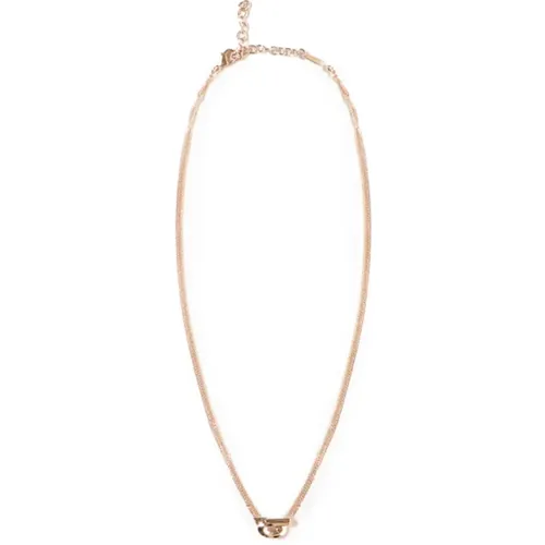 Golden Double Strand Necklace , female, Sizes: ONE SIZE - Salvatore Ferragamo - Modalova