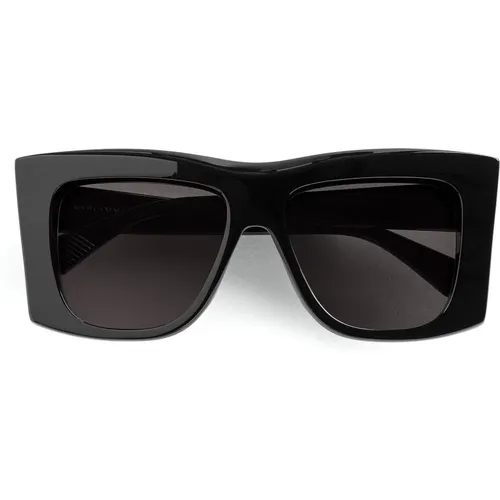 Oversize Quadratische Sonnenbrille - Schwarz , Damen, Größe: ONE Size - Bottega Veneta - Modalova