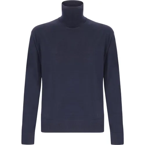 Wool Cashmere Blend Turtleneck Sweater , male, Sizes: XL, S, L, 2XL - Laneus - Modalova