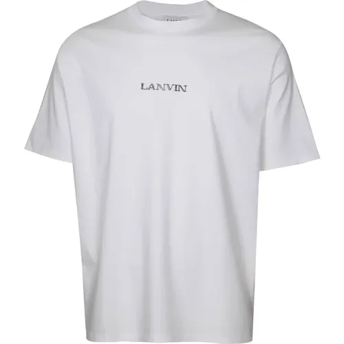Cotton Logo T-shirt , female, Sizes: XS - Lanvin - Modalova