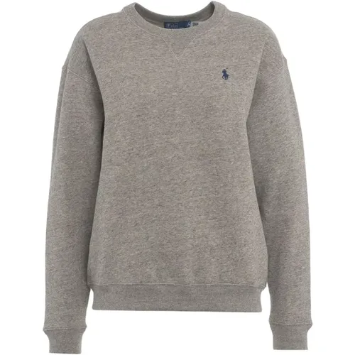 Grey Sweatshirt Aw24 Womens Clothing , female, Sizes: L, M - Ralph Lauren - Modalova