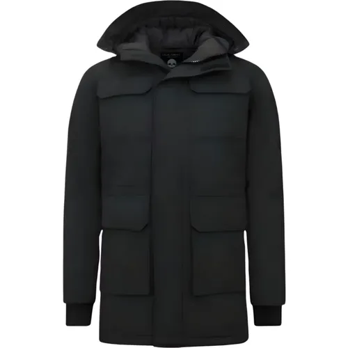 Winter Parka Jacke für Herren Schwarz , Herren, Größe: L - Enos - Modalova