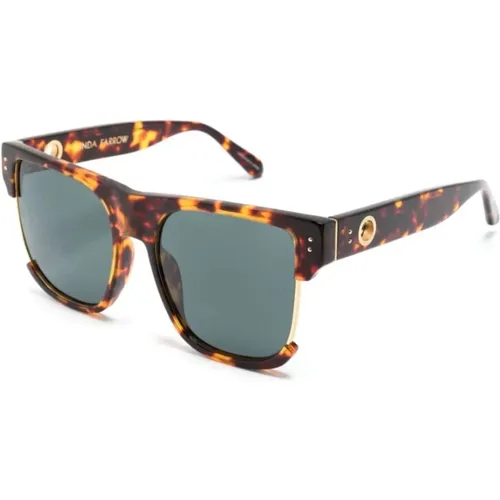 Havana Sunglasses, versatile and stylish , female, Sizes: 58 MM - Linda Farrow - Modalova