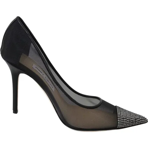 Elegante Schwarze Kristall-Mesh-Pumps - Jimmy Choo - Modalova