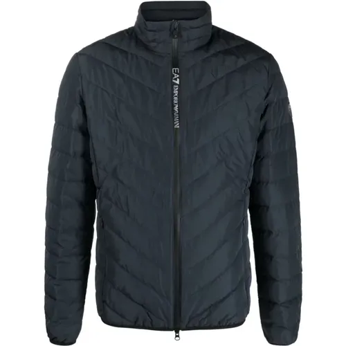 Down jacket , male, Sizes: S, L - Emporio Armani EA7 - Modalova